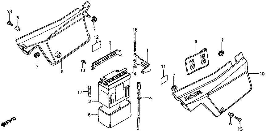 XL200R 1984 | Originální náhradní díly Honda | PARTS DEPOT wiring diagram 2001 honda xr80 